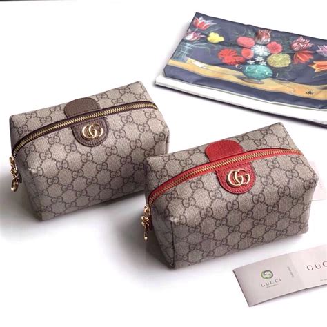 gucci cosmetic bag replica|duplicate gucci bags.